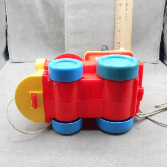 Vintage Disney Mickey Mouse Pull 'n Pop Train Popping Balls Pull Toy - Picture 7 of 7